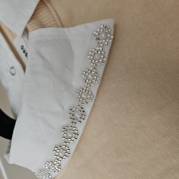 Sandro Lorane Layered Look Sweatshirt - Picture 8 of 12